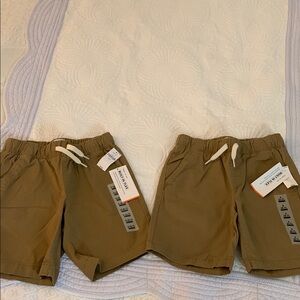 Old Navy Built-In Flex khaki shorts (2 pairs)